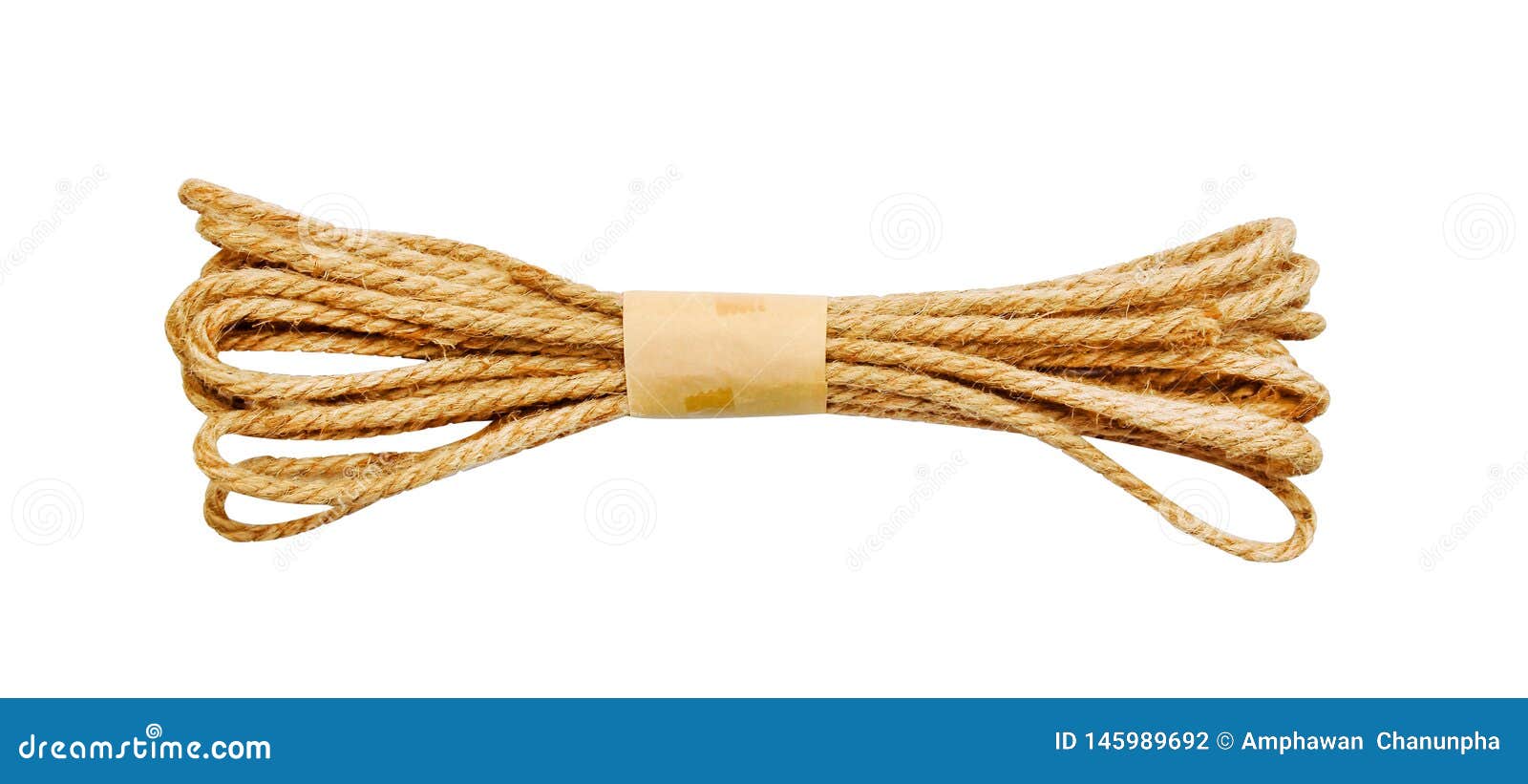 Small Brown Rope Isolated on White Background with Clipping Path Stock  Photo - Image of brown, path: 145989692