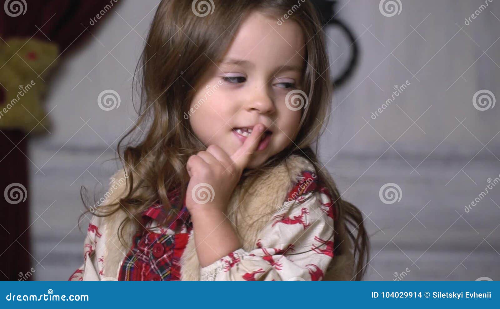 The Girl Shows To Be Quiet Slow Motion Stock Footage Video Of Cute