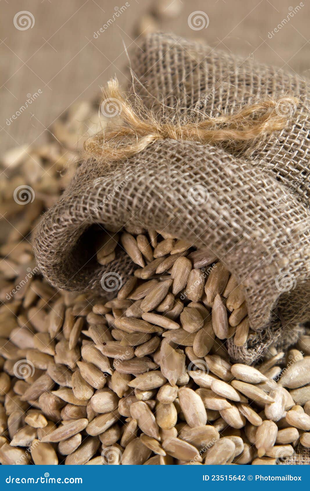 Small burlap seeds stock photo. Image of black, grow 23515642