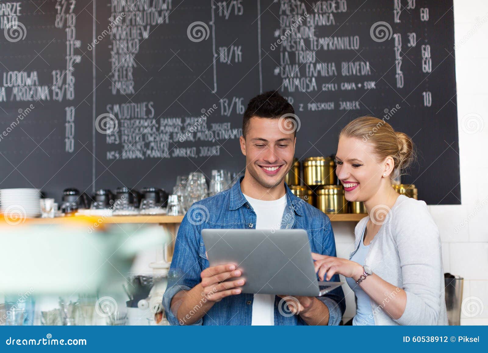 small business owners in coffee shop