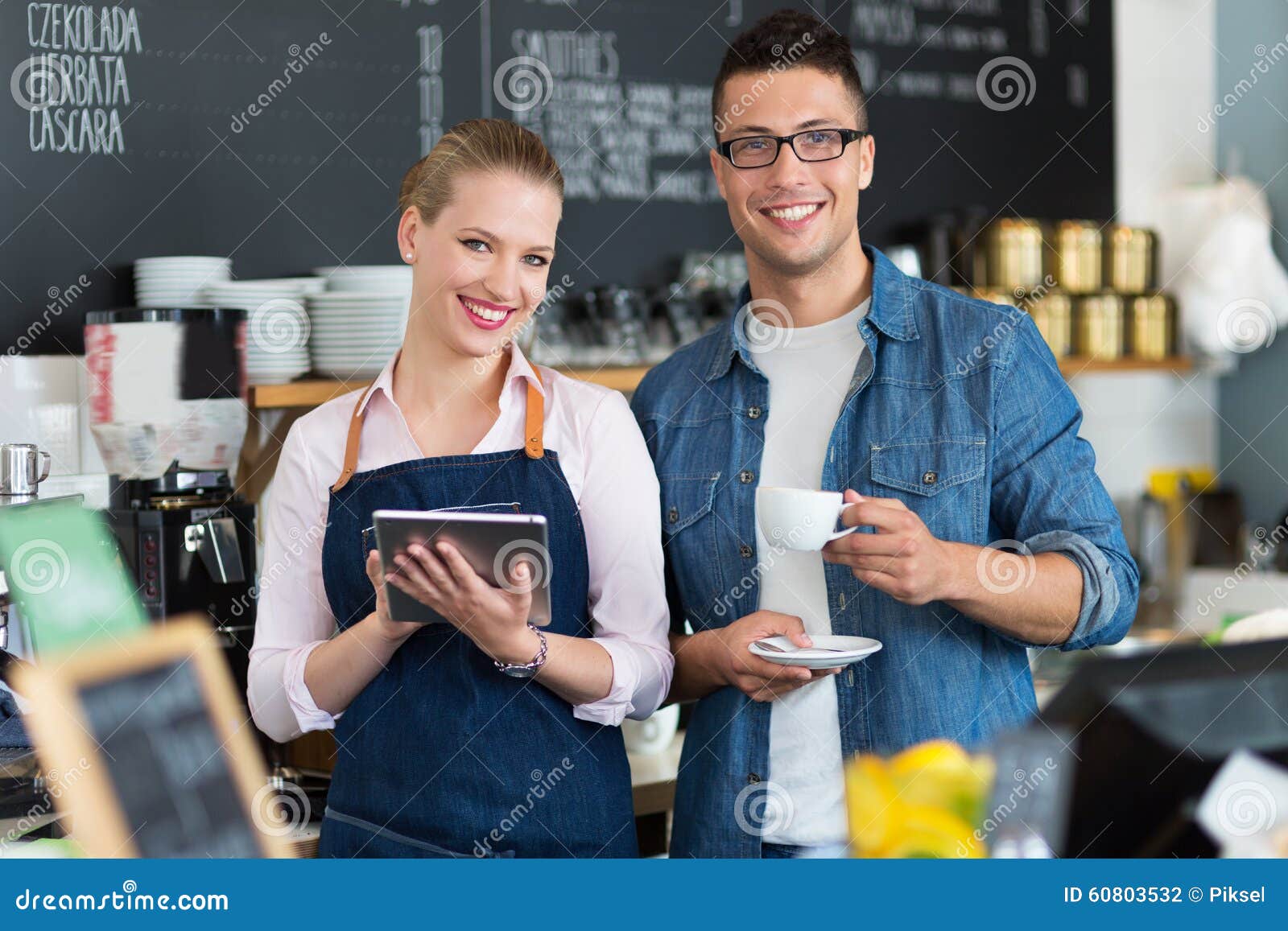 small business owners in coffee shop