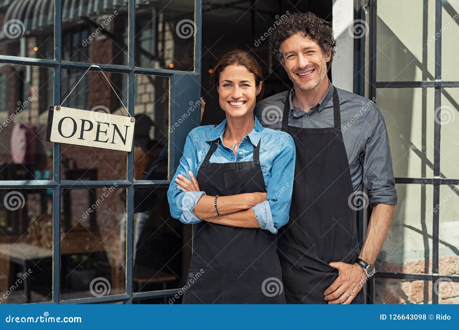 small business owners couple