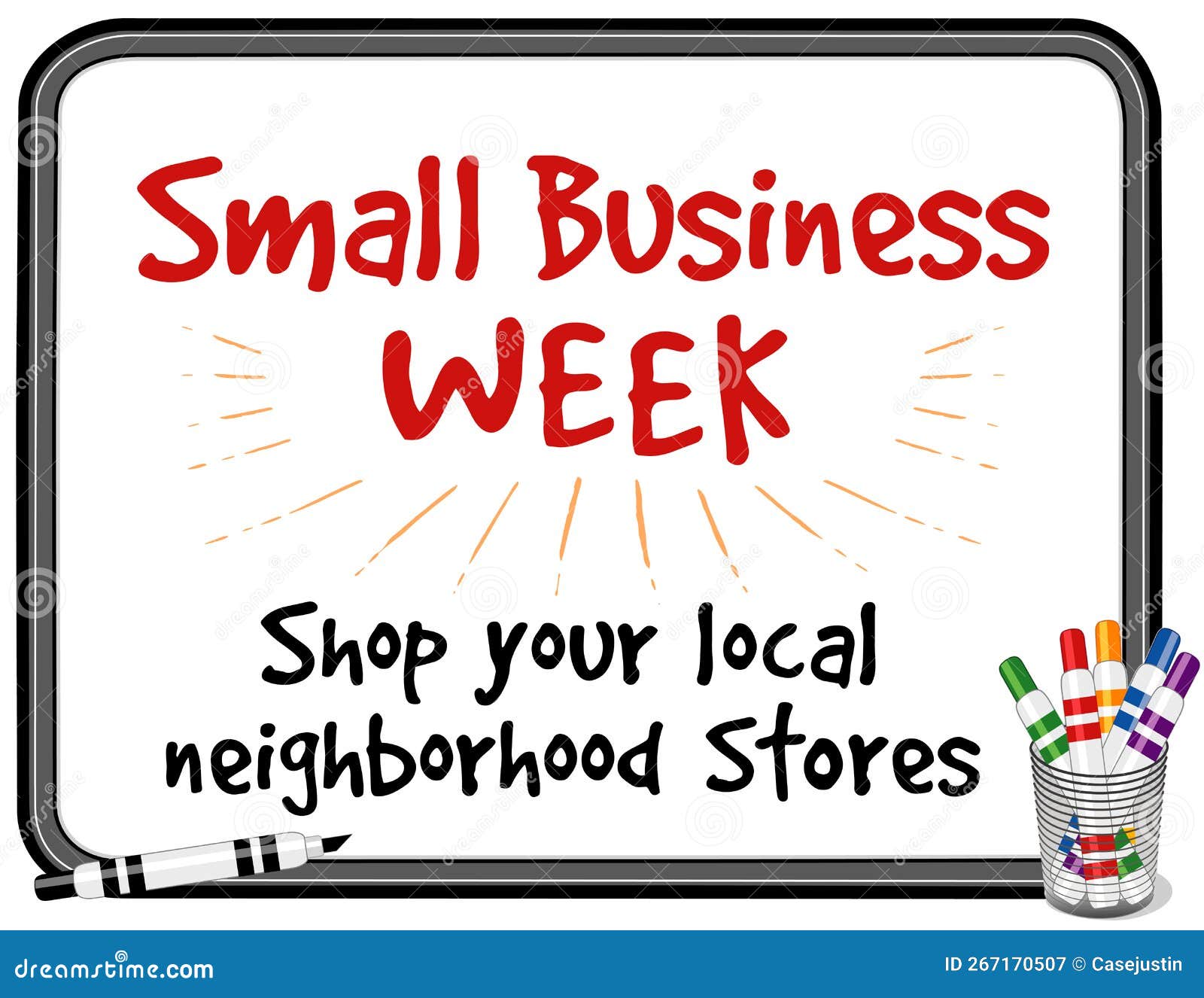small business week, whiteboard sign, shop neighborhood stores