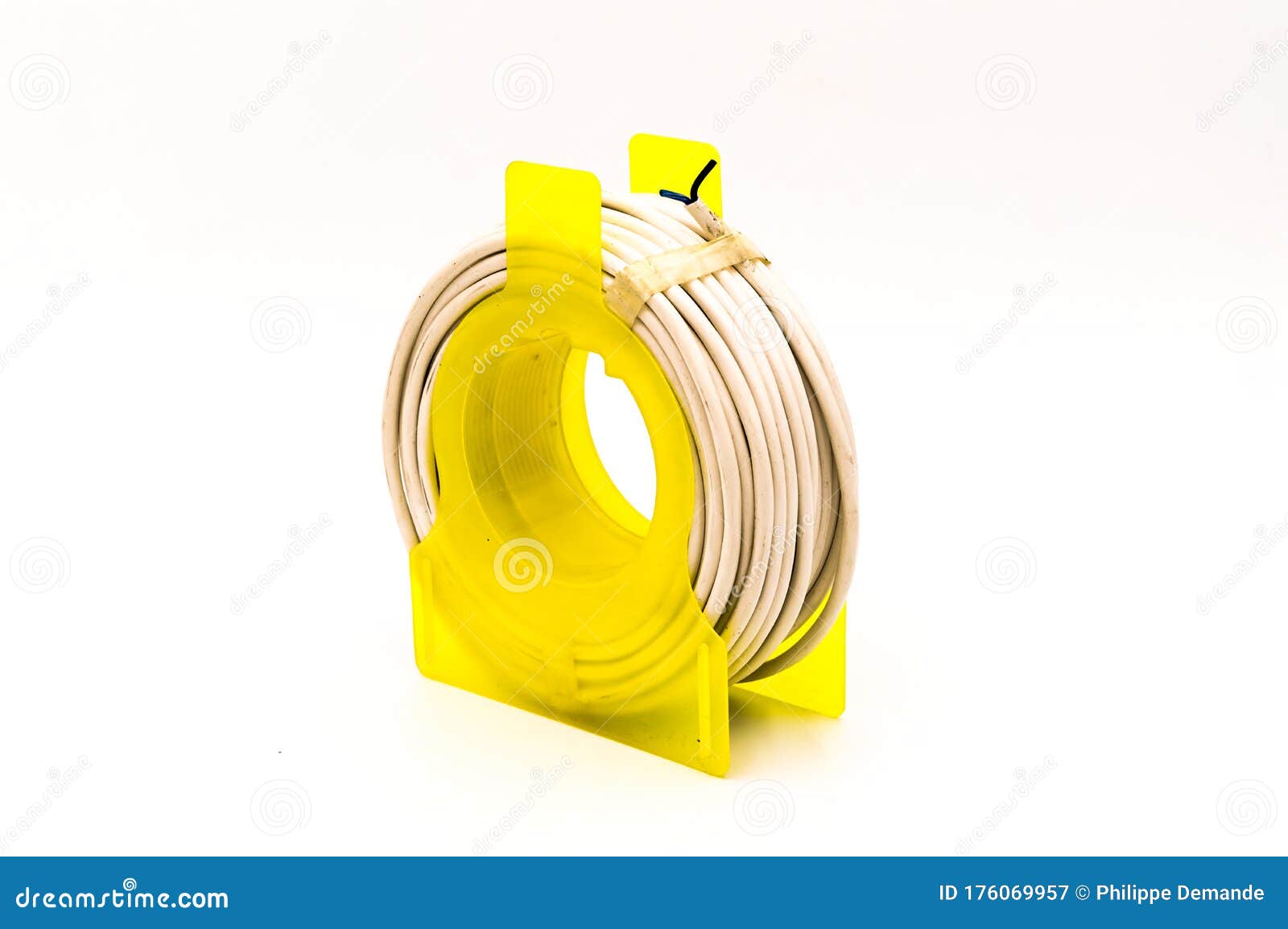 Small Cable Reel Drum Isolated Stock Image - Image of heating