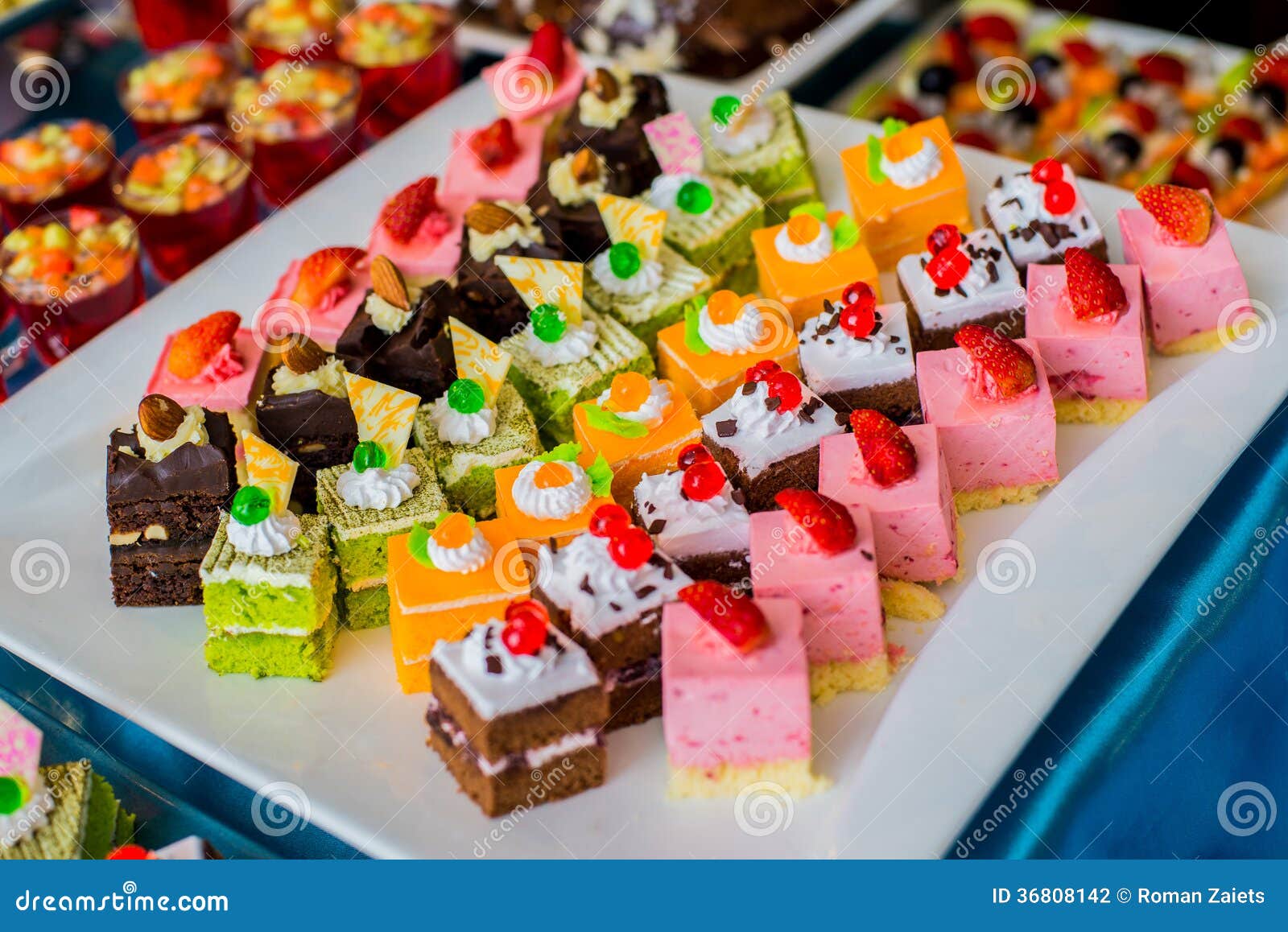 Small cakes stock photo. Image of drink, french, gourmet 36808142
