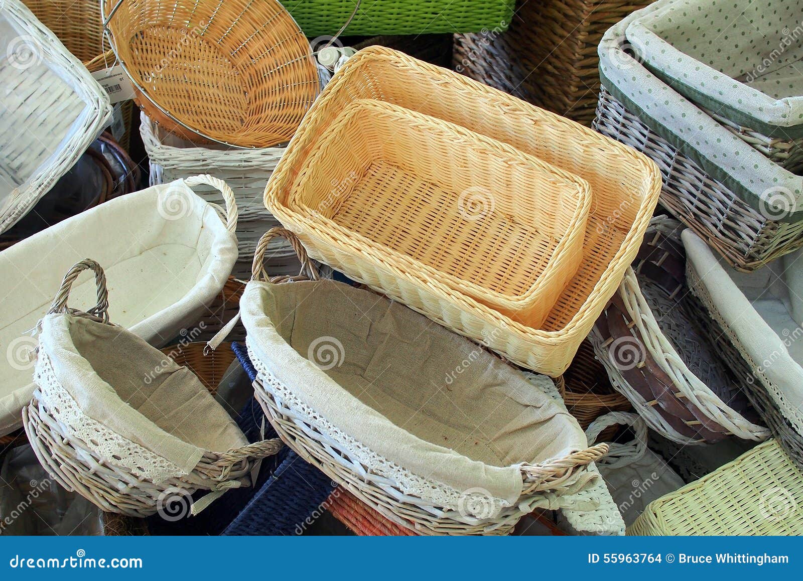 Small Cane Baskets, Italy stock photo. Image of craft 55963764