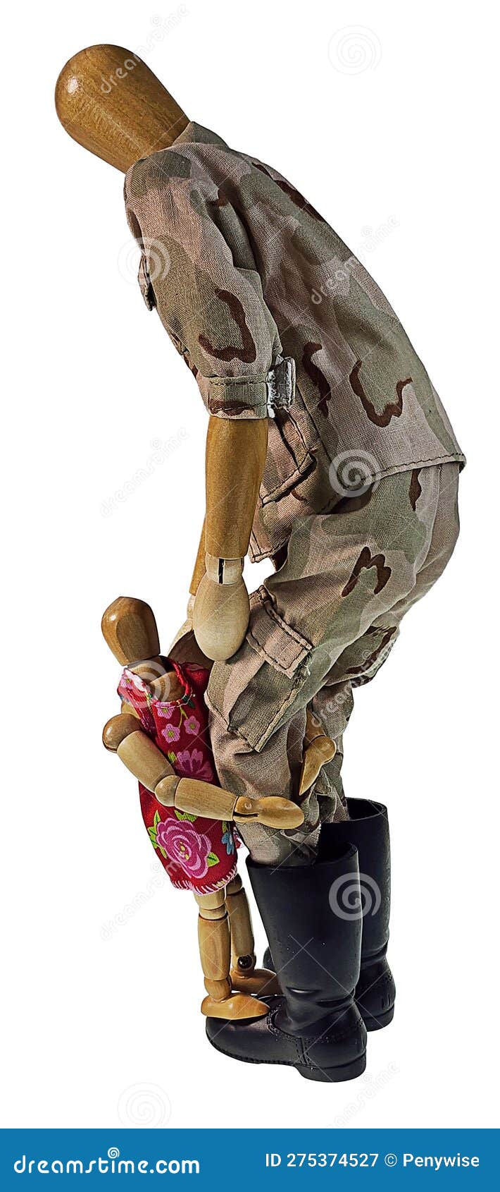 Child hugging Soldier stock image. Image of rank, scout 275374527