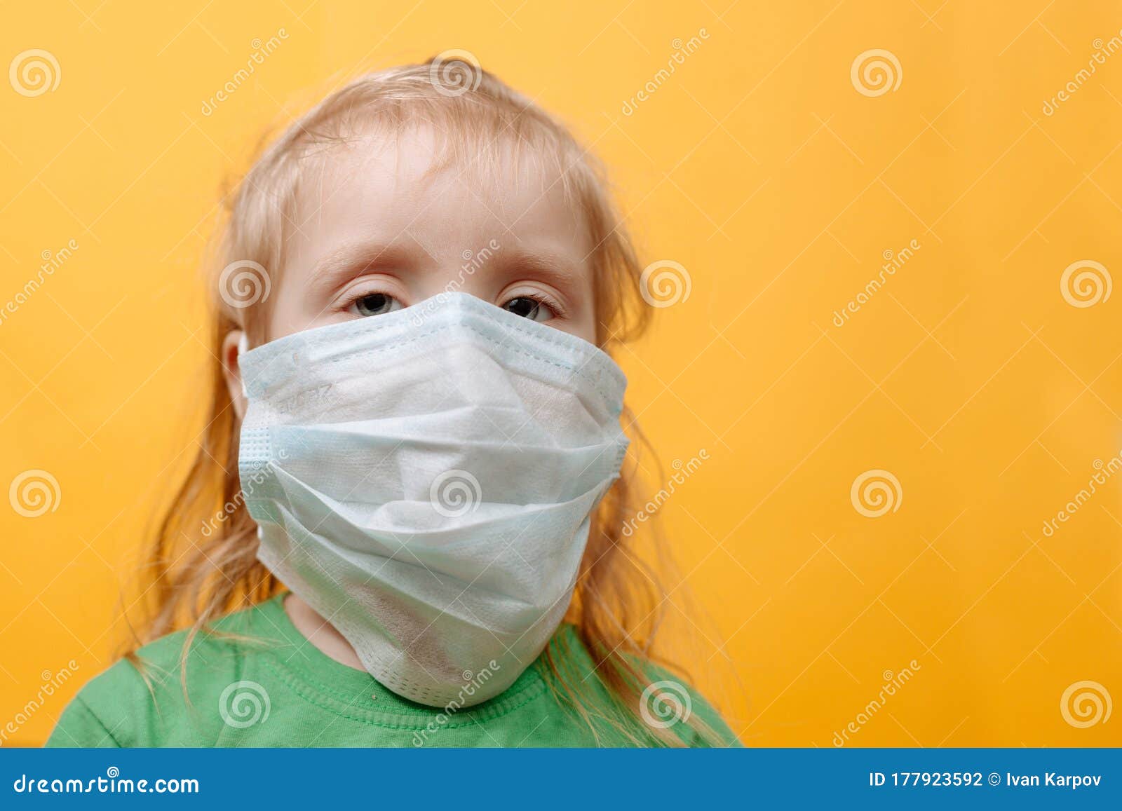 Download A Small Child In A White Medical Mask On A Yellow Background Coronavirus Protecting Children From The Epidemic Space For Text Stock Photo Image Of Hazard Care 177923592 Yellowimages Mockups