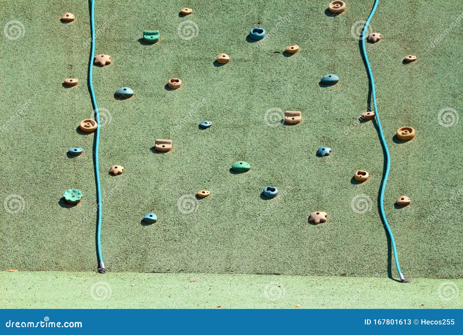 Small Children Climbing Wall at Local Playground with Climbing Wall ...