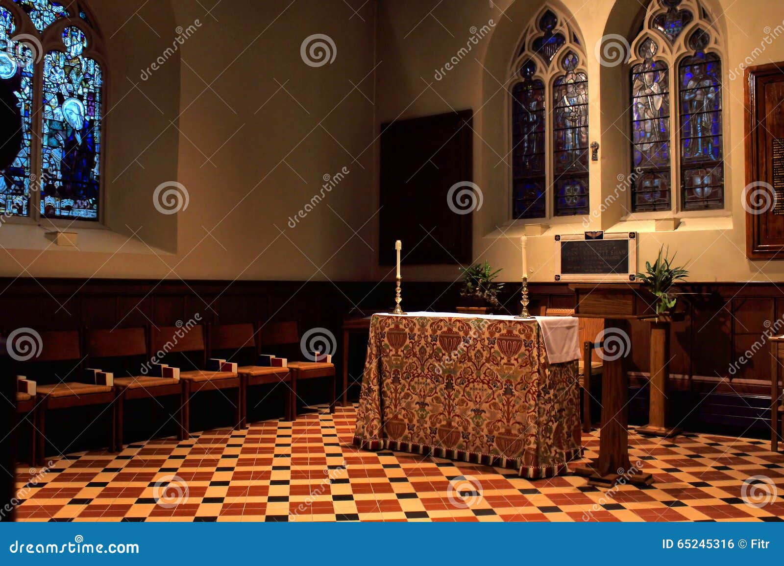 Small Church Altar Editorial Photo Image Of Shining 65245316