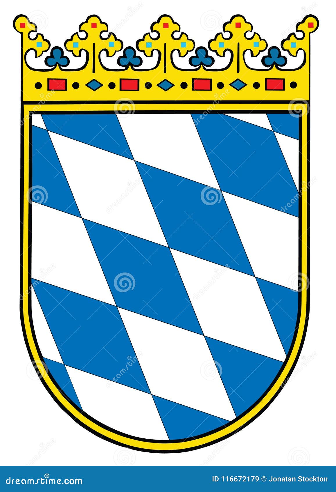 small coat of arms of bavaria, germany. bavaria emblem, shield, national .