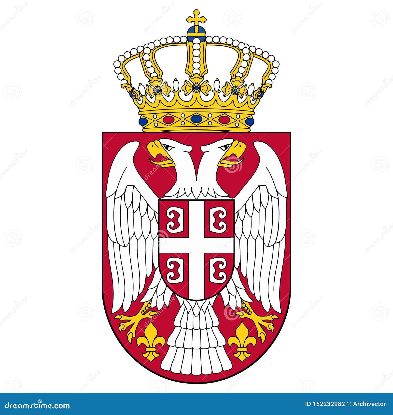 small coat of arms of serbia