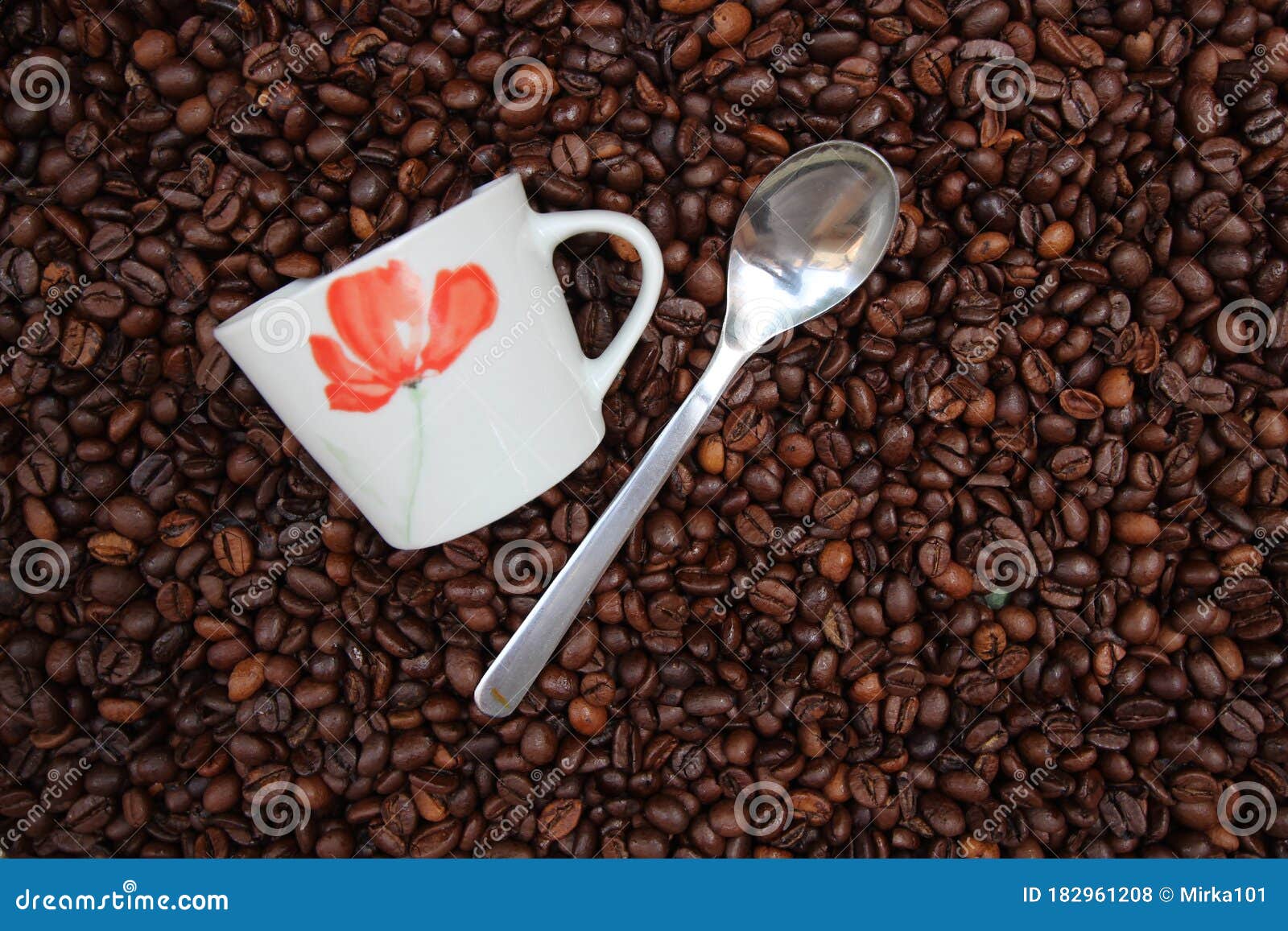 background with many coffee beans.