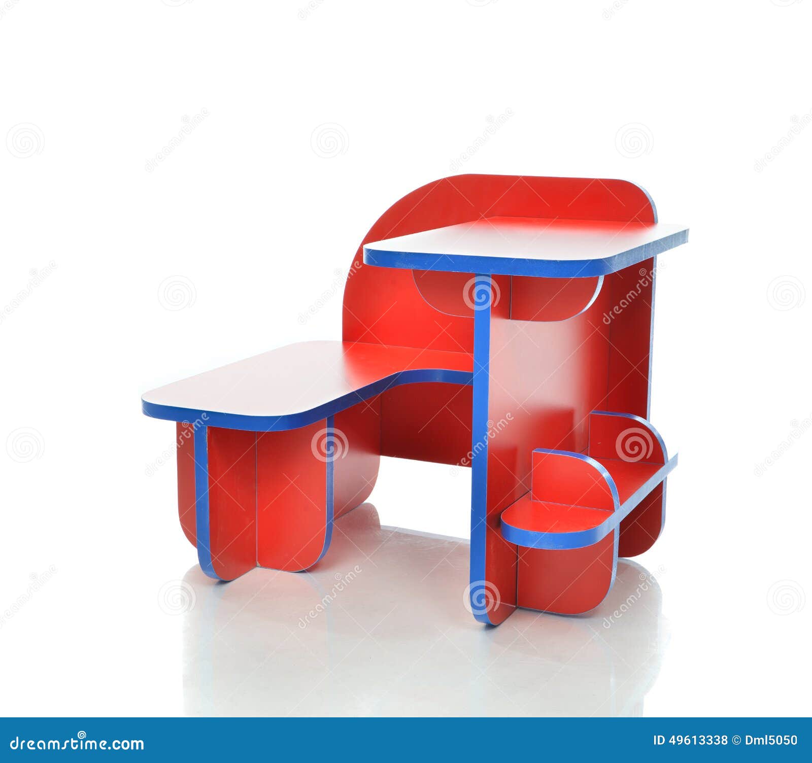 Small And Colorful Table Desk For Little Child Kids Stock Photo