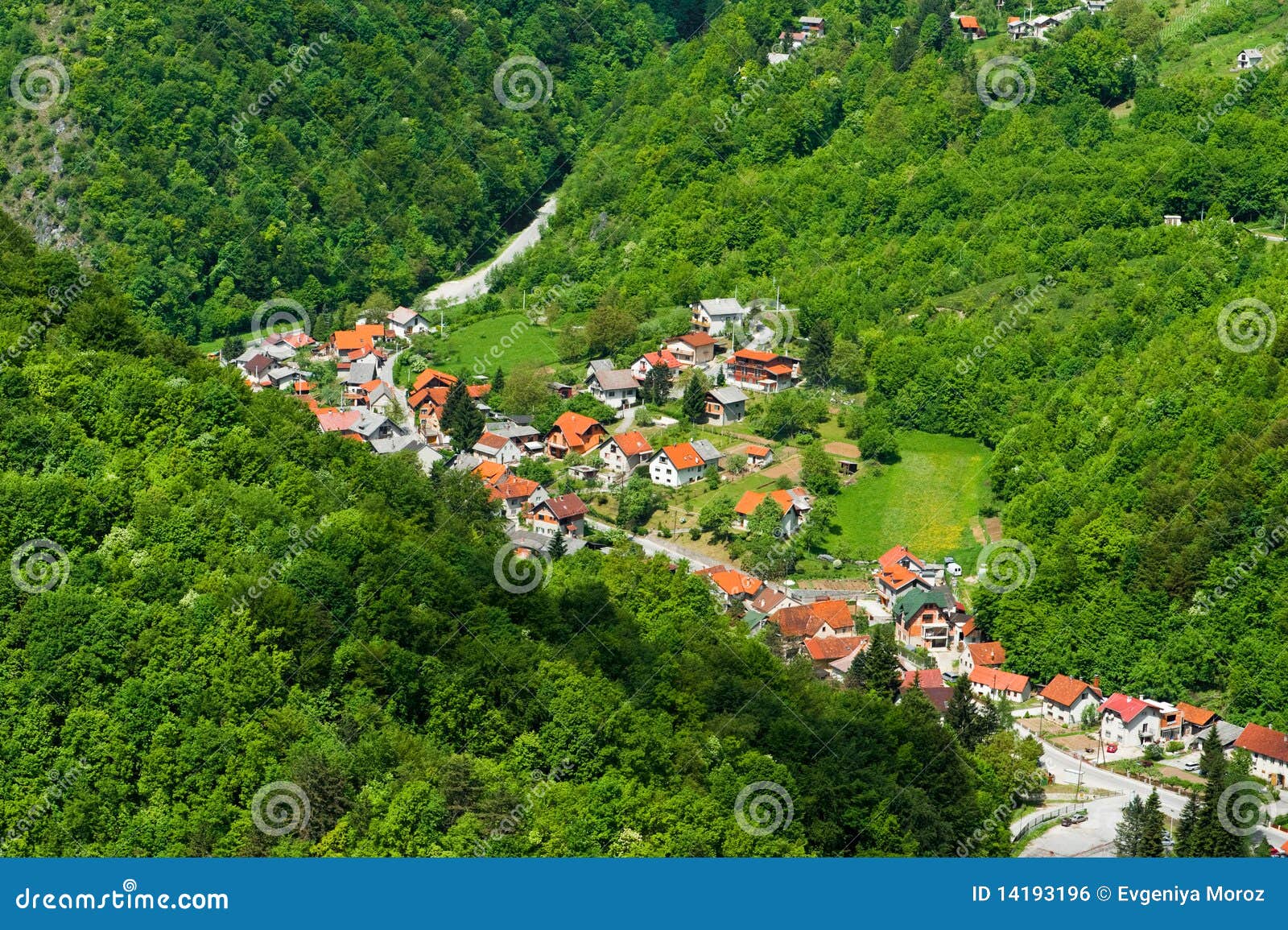 small croatian village.