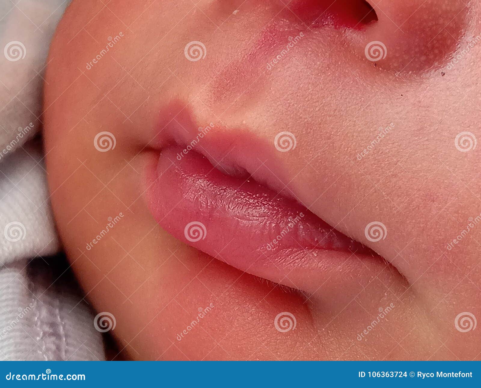 Small cute baby lips stock photo. Image of pink, baby 106363724