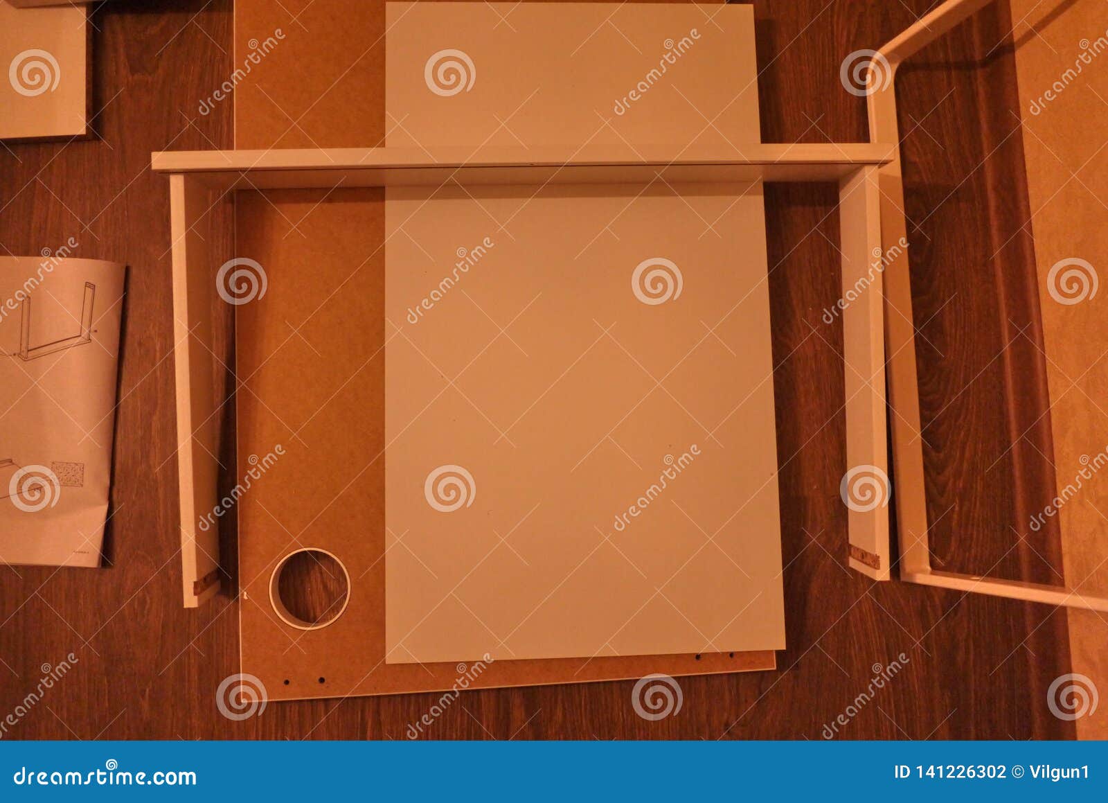 Small Desk For Computer And Laptop Stock Photo Image Of Desk