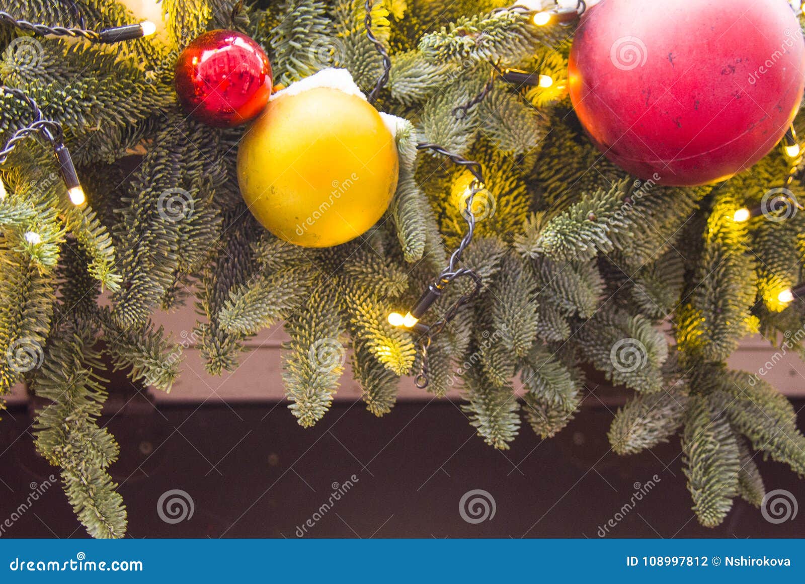 Small Detail of the Christmas Outdoor Ornament Stock Photo - Image of ...