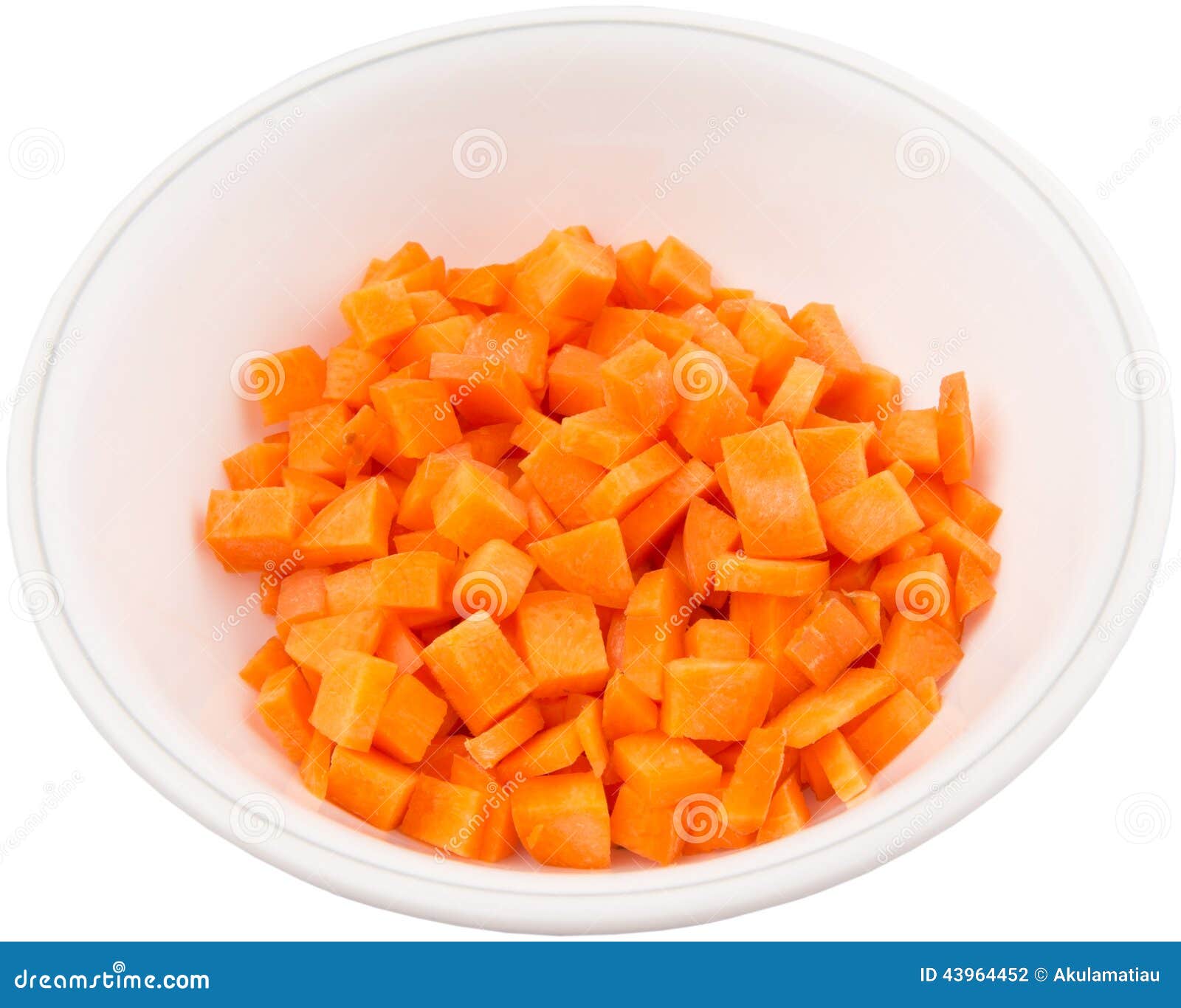 Small Dice Cut Carrot I stock photo. Image of freshness 43964452