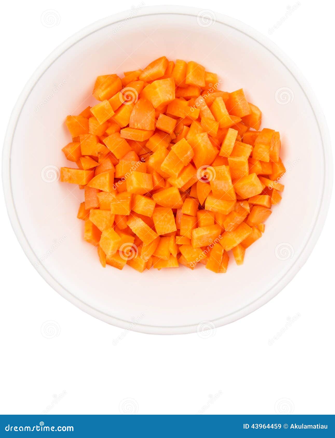 Small Dice Cut Carrot II stock image. Image of orange 43964459