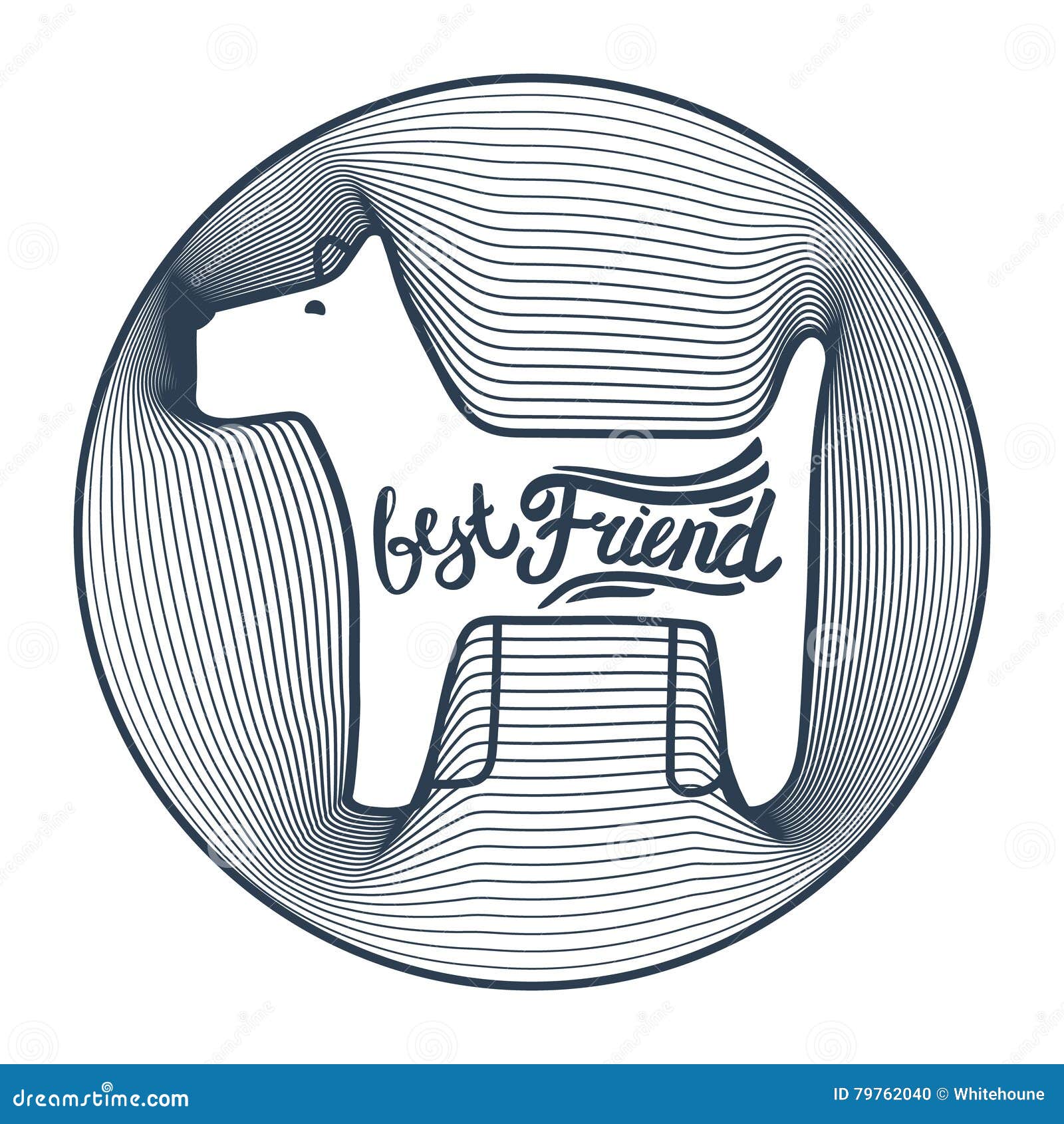 Small dog sign stock vector. Illustration of good, round 79762040