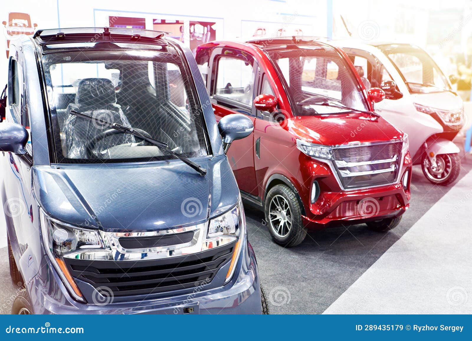 Small electric cars stock image. Image of energy, mini 289435179