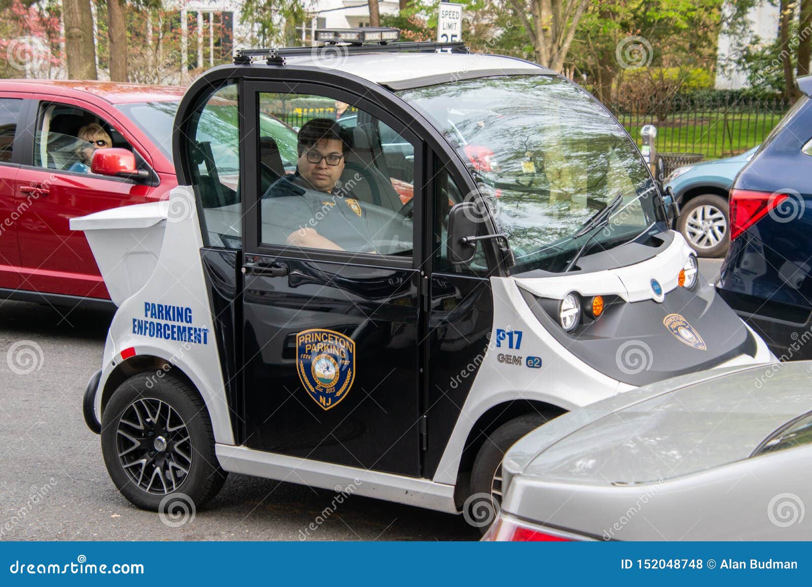 small electric smart car gem made polaris seen being used as parking enforcement vehicle princeton police officer new image