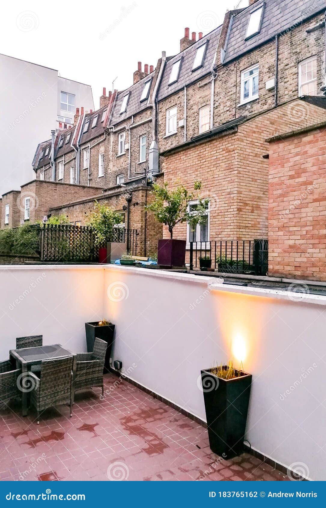 Hotel Lockdown Courtyard stock photo. Image of surrounded 183765162