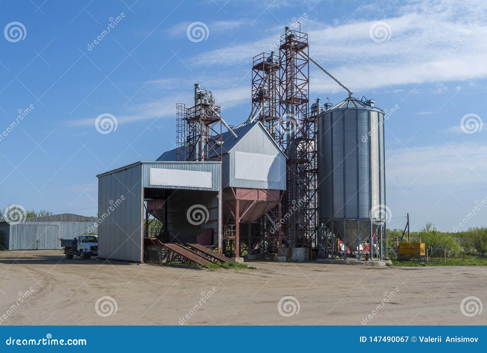 A Small Factory for the Processing of Grain. Agroindustrial Plant on