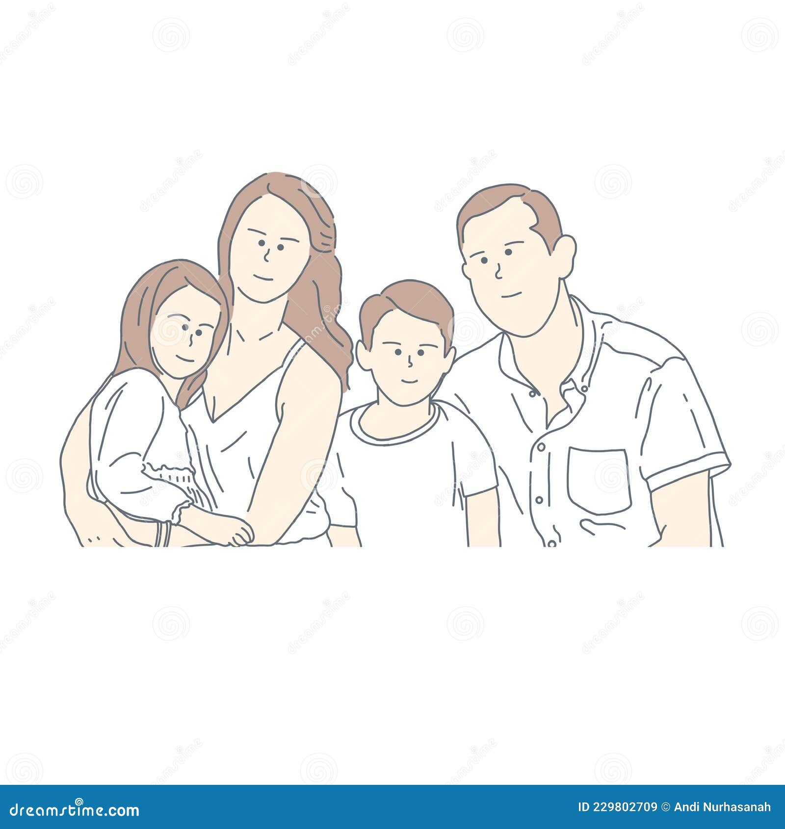 Vector sketch mom and dad holding a small child Stock Vector Image  Art   Alamy
