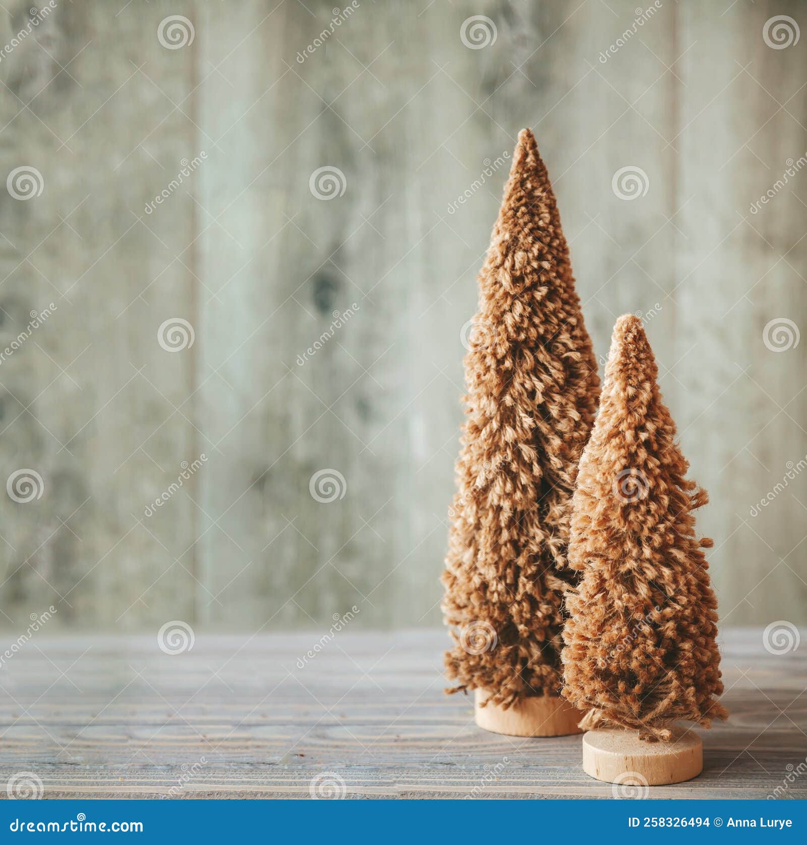 Small Fiber Christmas Trees Stock Photo Image of recycled, nature