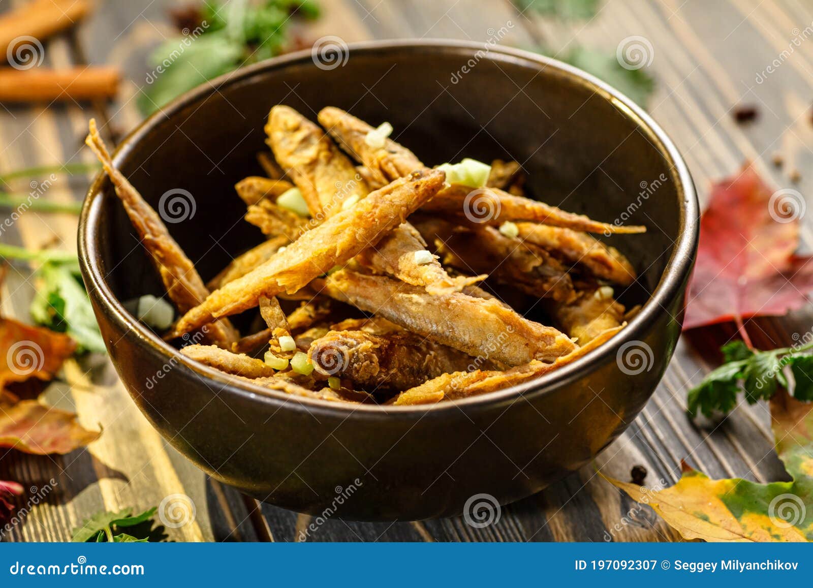 Small fish, like anchovies stock image. Image of cuisine 197092307