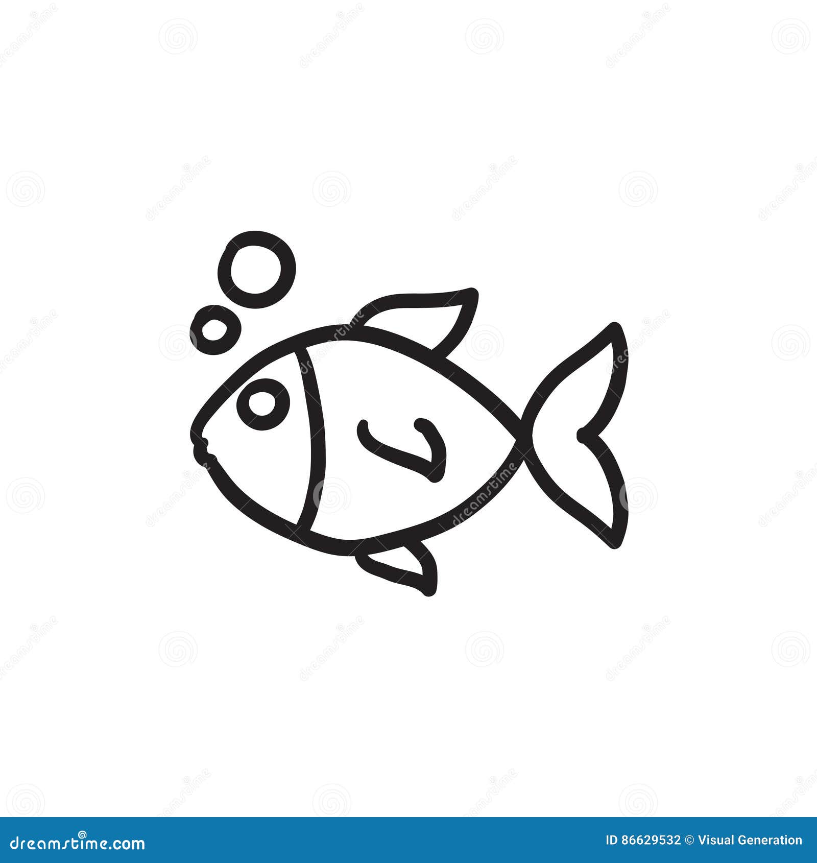 fish drawing easy small