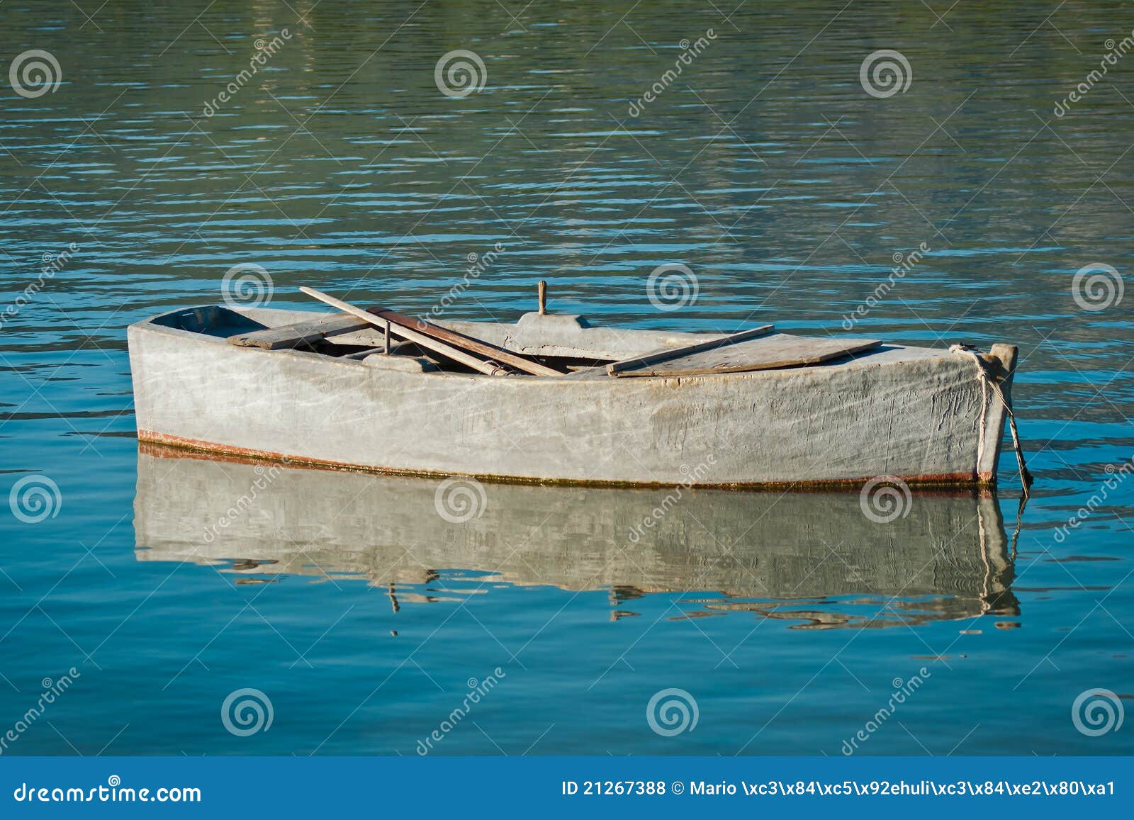 Small fishing boat stock photo. Image of worn, wooden ...