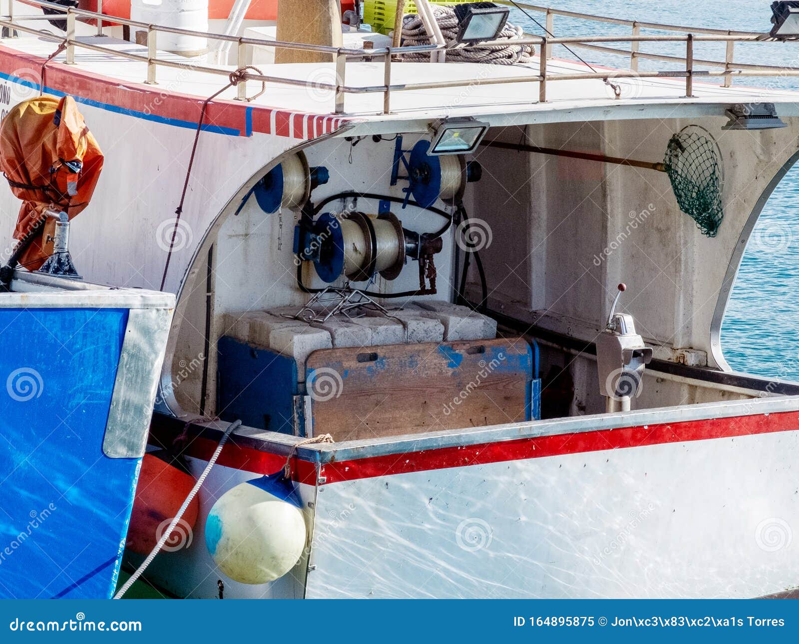 Small Fishing Boats with Fishing Tools Stock Image - Image of fish, travel:  164895875