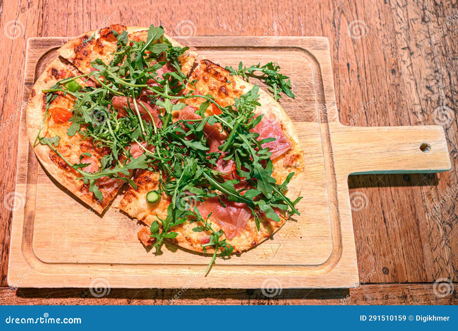 small flammekueche, tarte flambÃ©e en french, speciality of est region of france served as starter