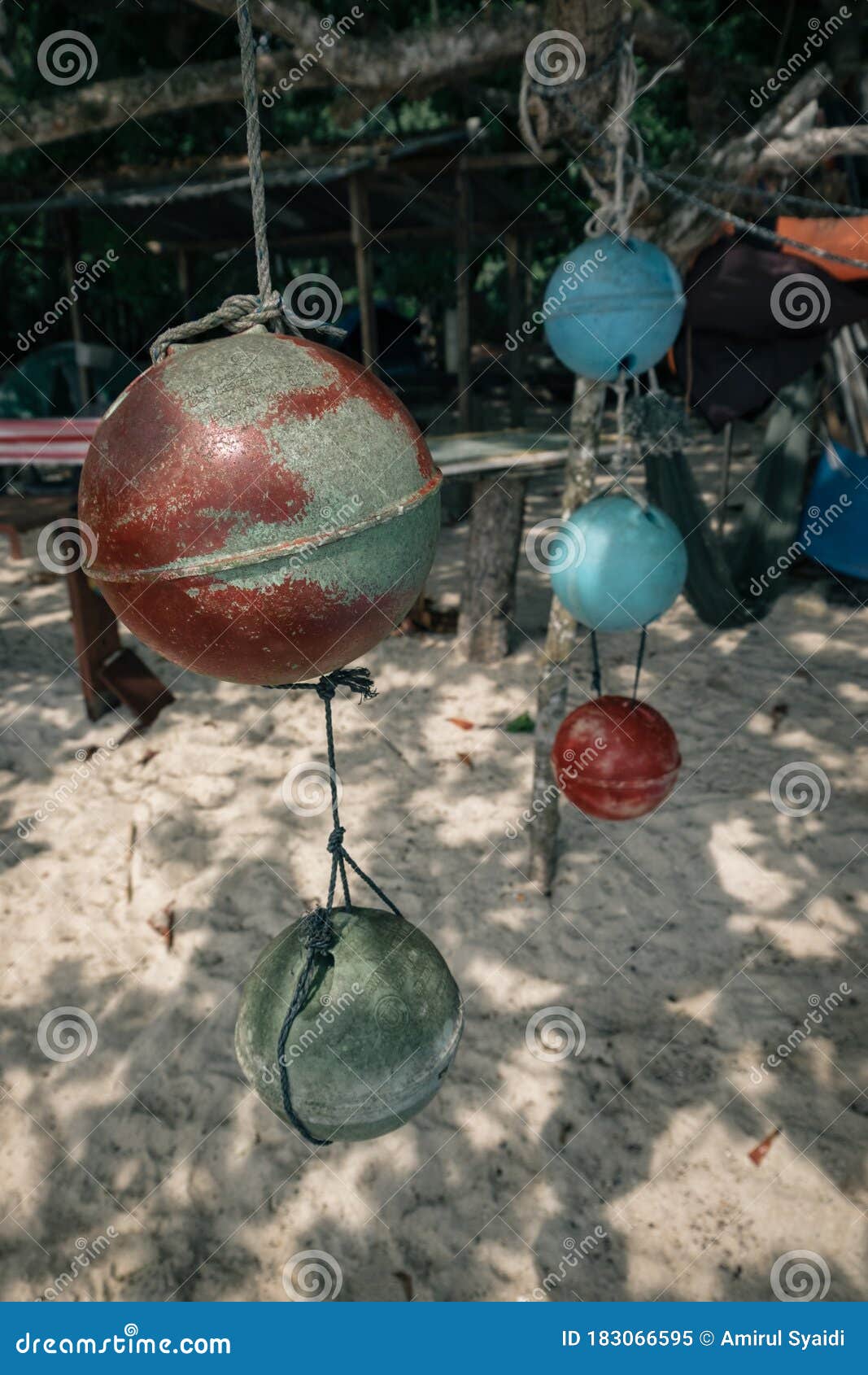 https://thumbs.dreamstime.com/z/small-foam-ball-buoy-fishing-net-float-hanging-tree-under-bright-sunny-day-background-183066595.jpg