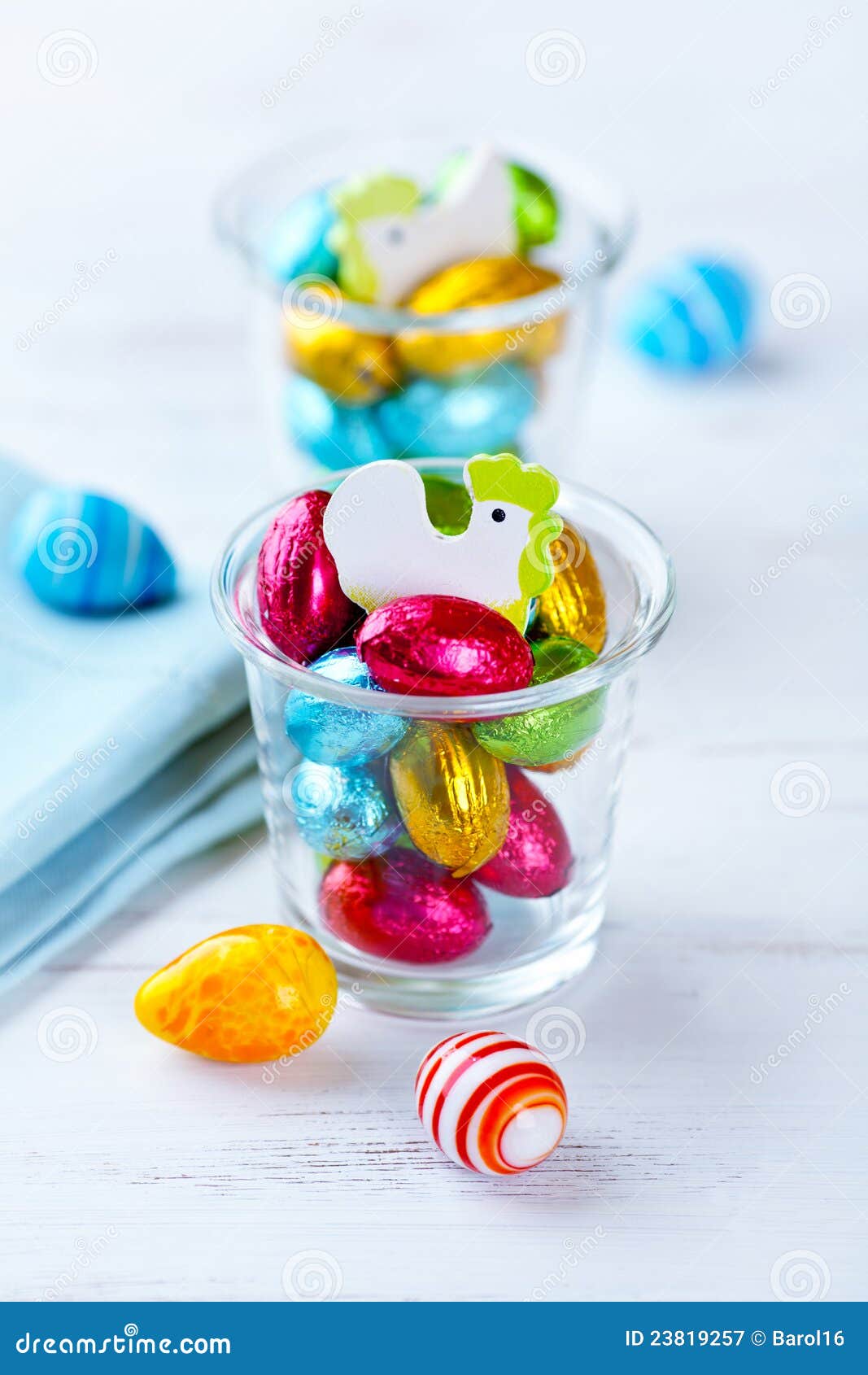 Small, Foilwrapped Chocolate Easter Eggs Stock Image Image of easter