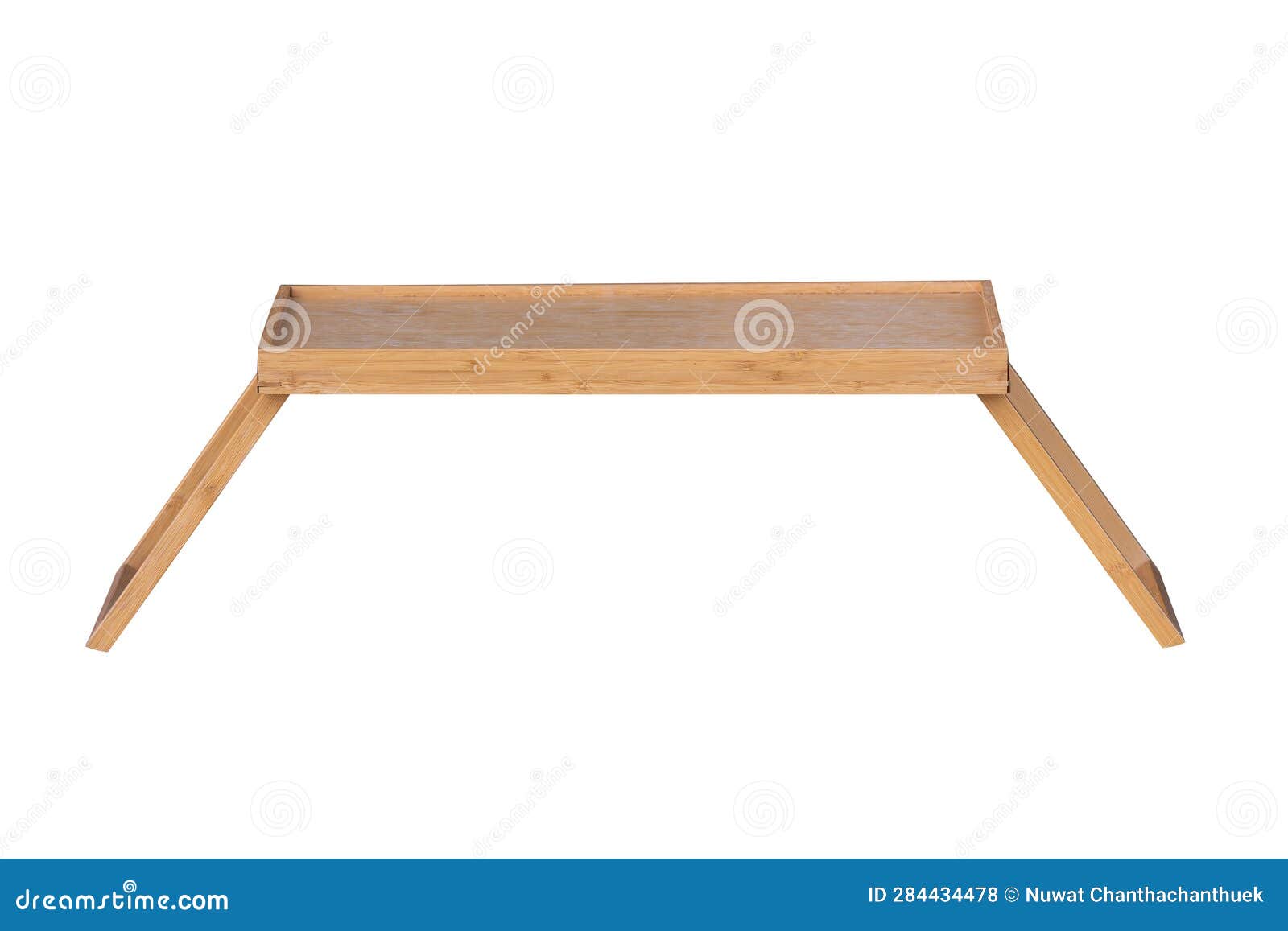 Small Folding Table Japanese Style Isolated on White Backgrounds Stock
