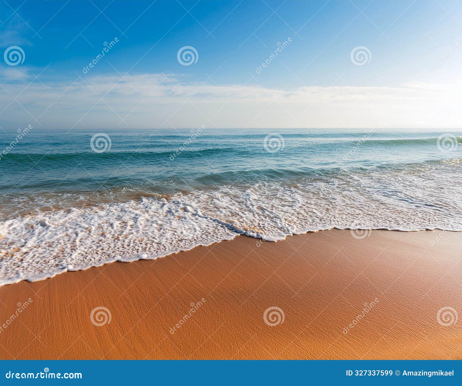 small gentle waves lapping against a sandy beach