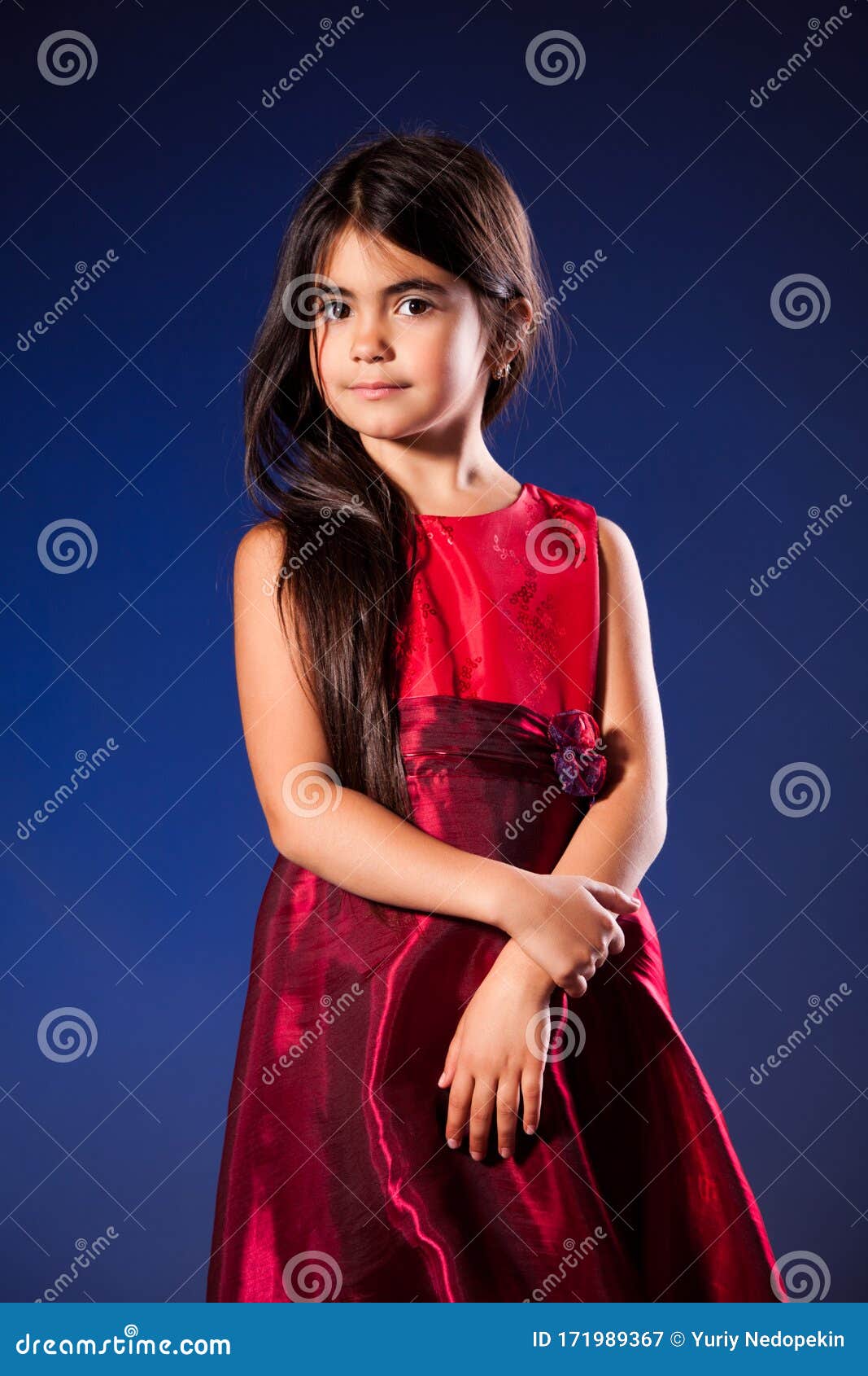 Small Girl with Long Hair in Golden Red Dress Over Grey Background Stock Image - Image of beautiful, hair: 171989367 Small Girl with Long Hair in Golden Red Dress Over Grey Background Stock Image - Image of beautiful, hair: 171989367
