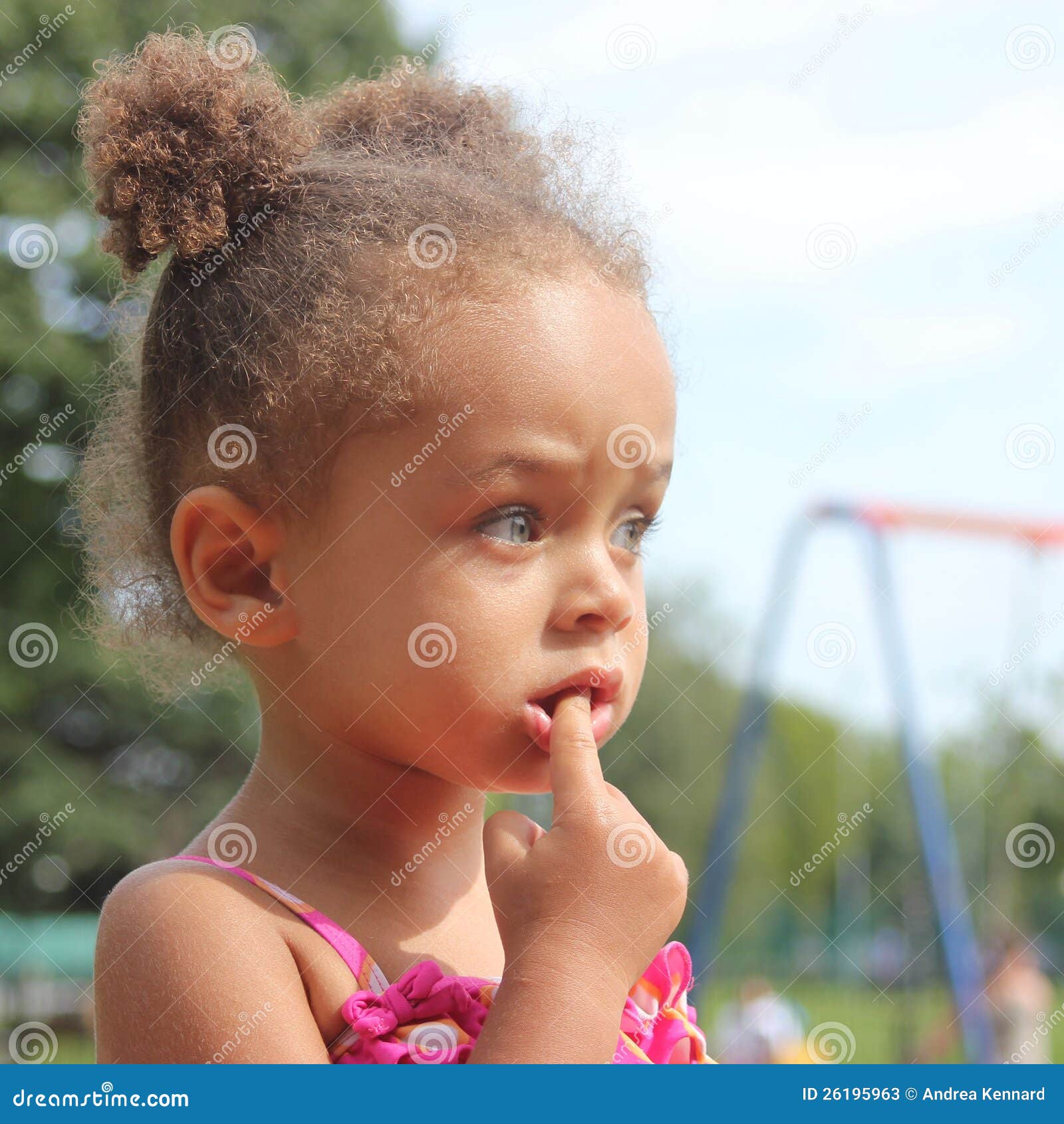 Small Girl Of Mixed Heritage Stock Image Image Of Innocence