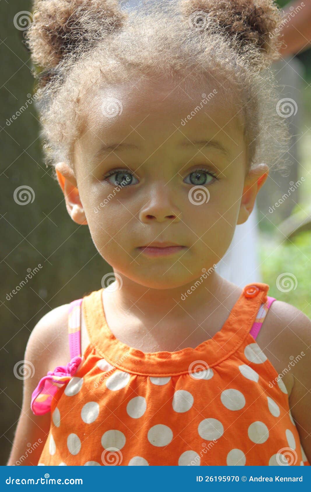 Small Girl of Mixed Heritage Stock Photo Image of expression, color