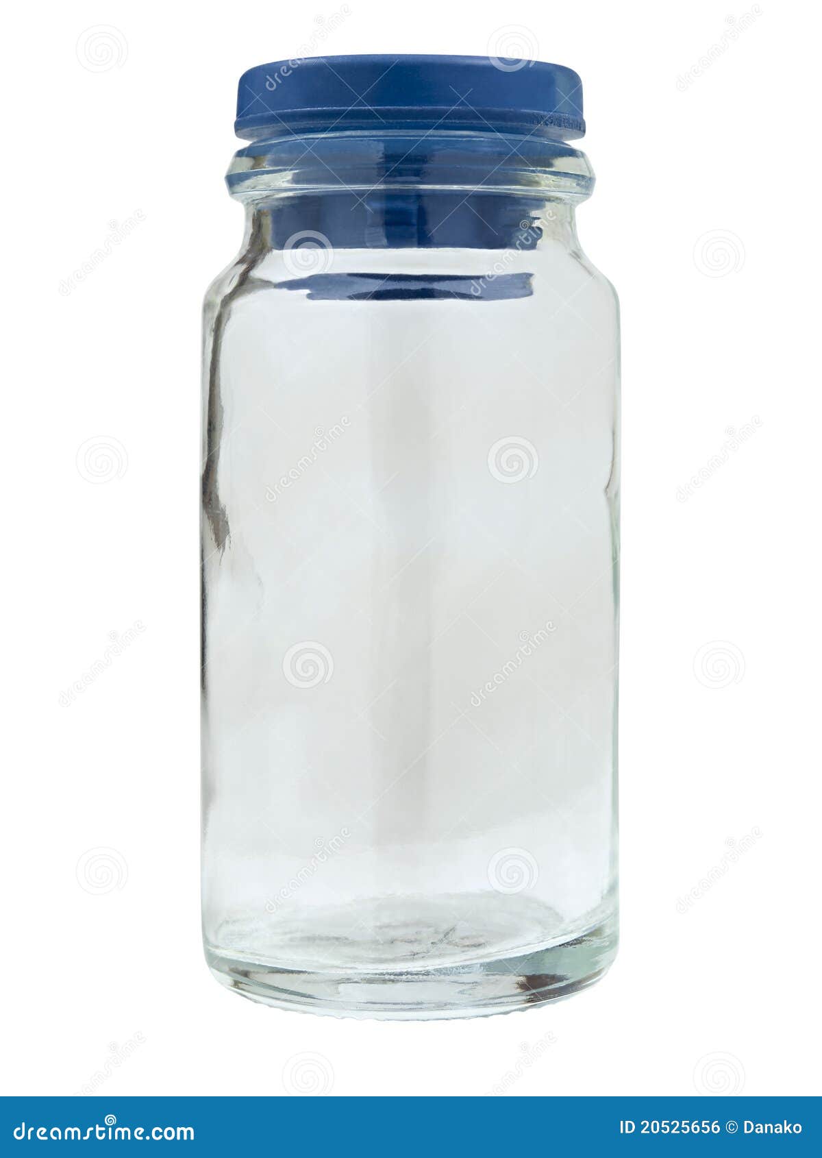 Small Glass Bottle for Pills. Stock Photo - Image of background