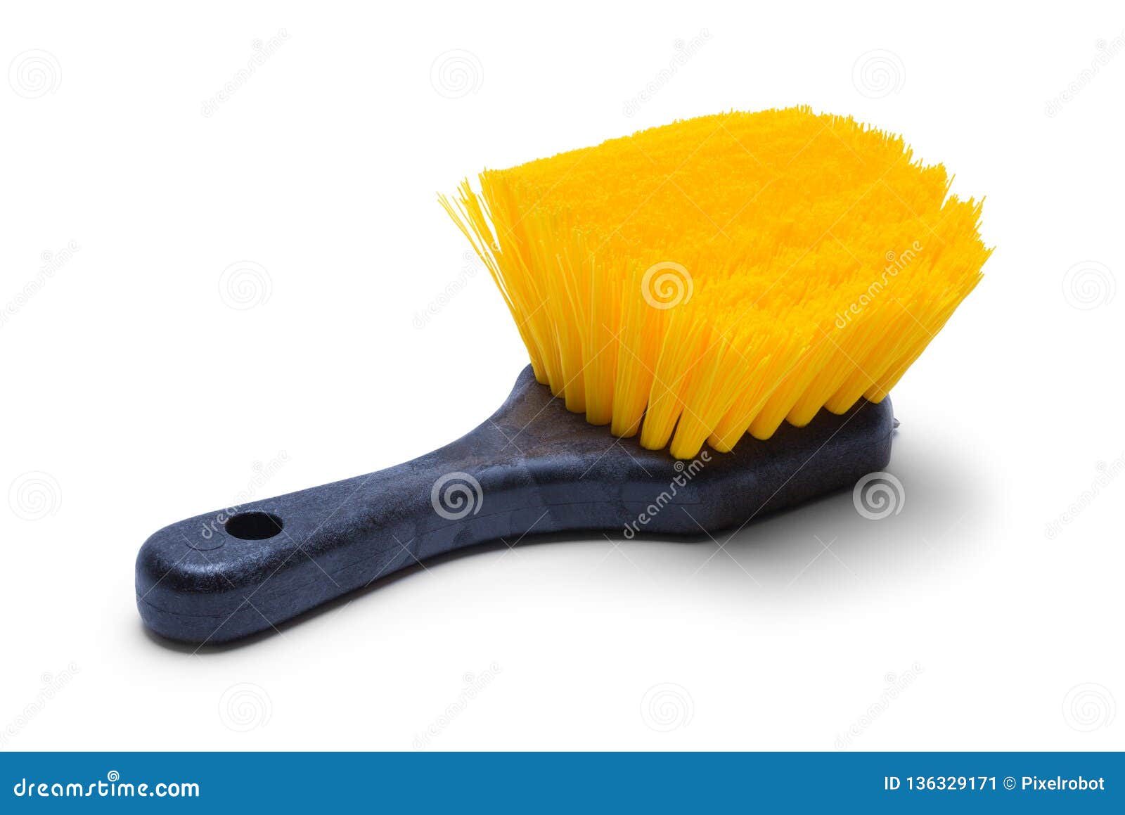 Handheld Scrub Brush For Cleaning Isolated Over White Background
