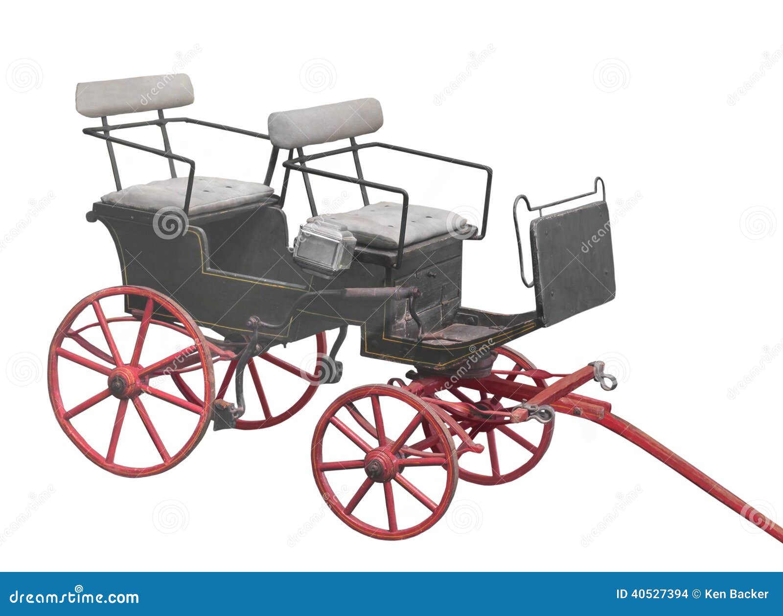 Small horse drawn buggy . stock photo. Image of transportation 40527394