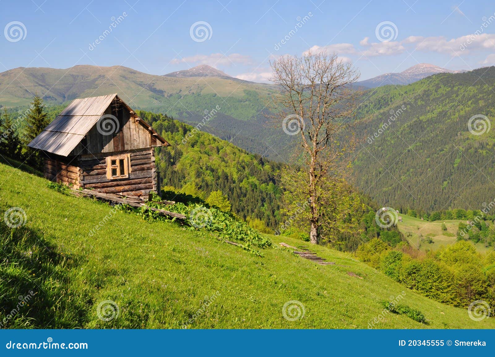 Small House On A Hillside Royalty Free Stock Photo Image 20345555