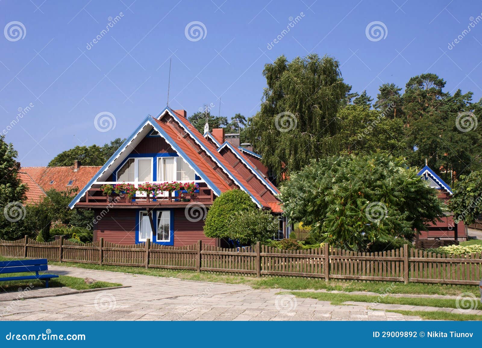 Small house in Lithuania stock photo. Image of rent, wood 29009892
