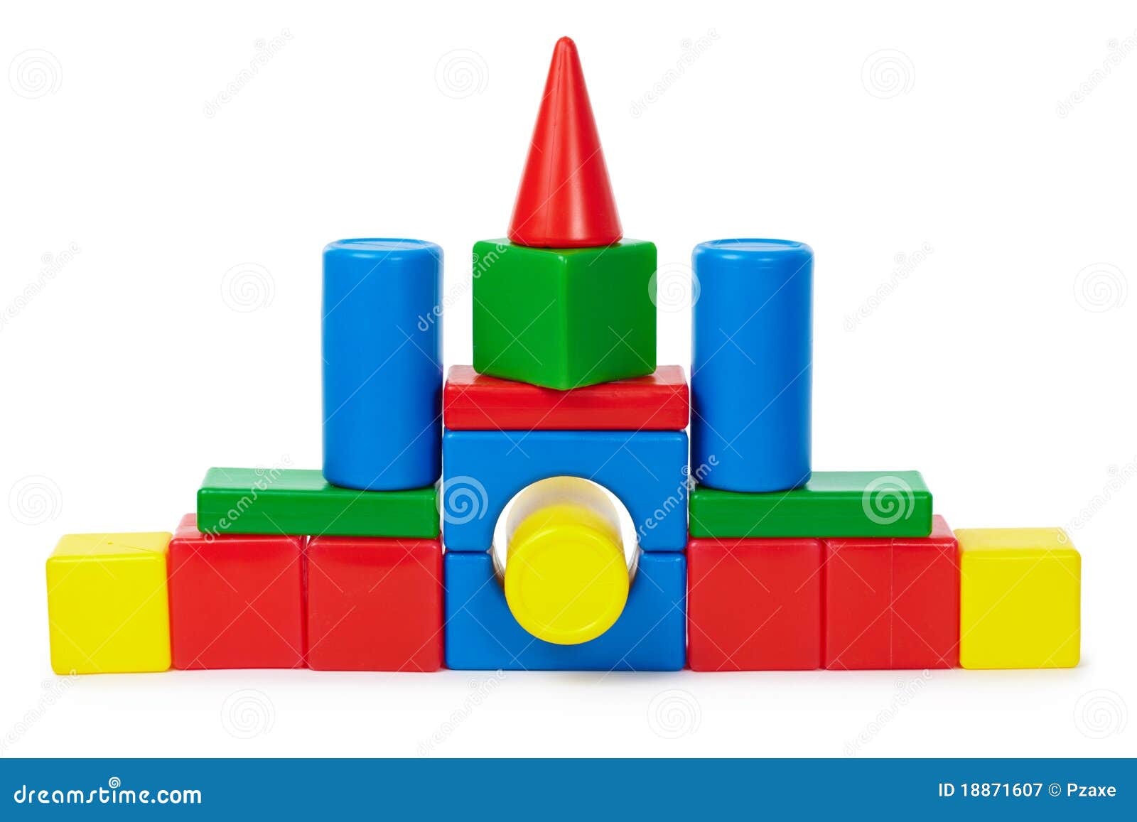 Small House Made â€‹â€‹of Colored Toy Bricks Stock Image Image of
