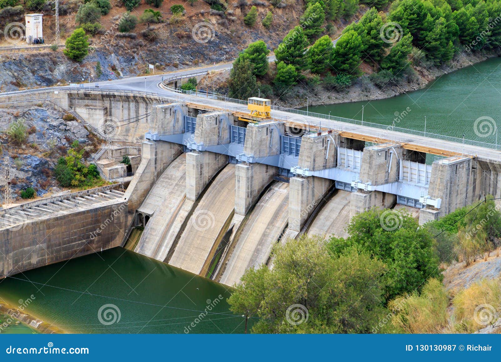 small hydro-electric dam